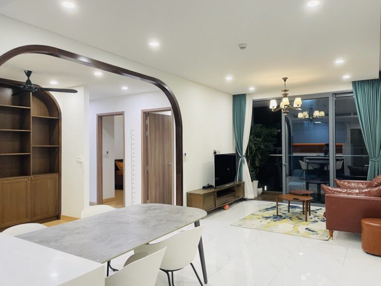 Căn hộ 2PN Sunwah Pearl cho thuê, nội thất hoàn thiện, tầng thấp, gần trường học