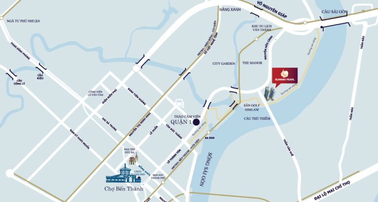 Vị trí vàng của dự án Sunwah Pearl